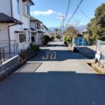 富士宮市舟久保町　売り土地　前面道路