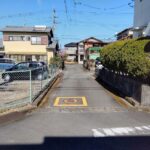 富士宮市舟久保町　売り土地　前面道路