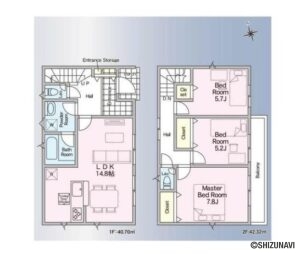 【新築建売住宅】藤枝市茶町　第5　2号棟　3LDKの物件画像