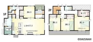 浜松市浜名区寺島　4LDK　2025年3月完成済　新築一戸建て　の物件画像