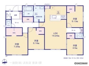 磐田市福田　4LDK　2025年4月完成予定　新築一戸建て　の物件画像