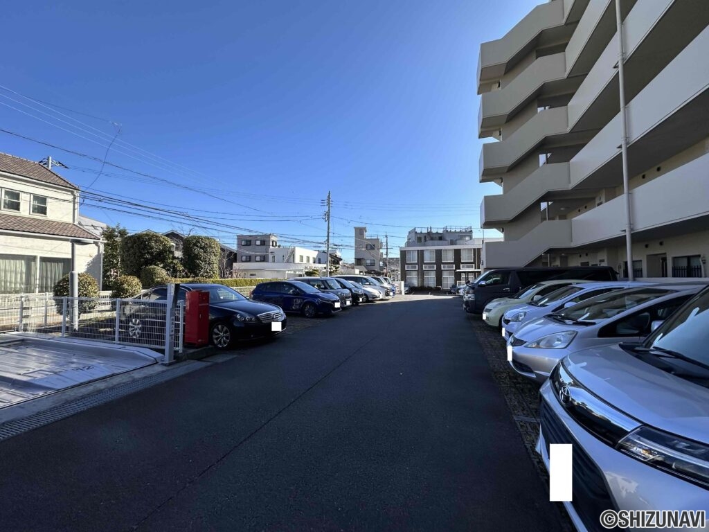 駐車場の様子。