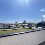 バルコニーからの、眺望になります。