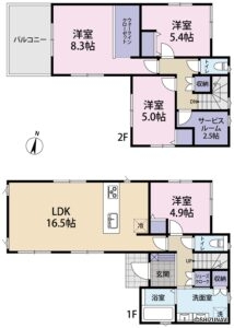 【新築建売住宅】函南町間宮1期　3号棟　4LDKの物件画像