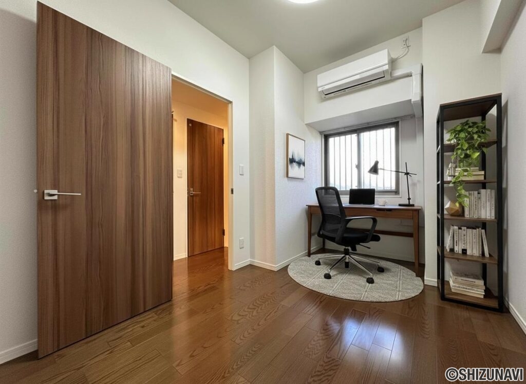 洋室にもエアコン完備！