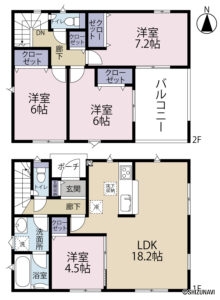 浜松市浜名区引佐町井伊谷　4LDK　2025年3月完成予定の物件画像