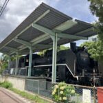 ☆お子様に大人気☆天竜二俣駅前にSLの展示がございます！