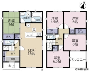 浜松市浜名区宮口　3棟　 4LDK~5LDK　2025年3月完成済の物件画像