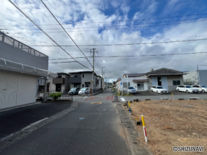 沼津市若葉町　約66坪角地の住宅用地が出ました！沼津市立金岡小学校・金岡中学区の画像