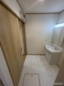 １号棟　洗面所の画像です