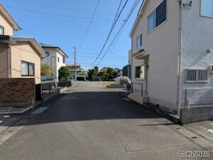 下香貫塚田前面道路