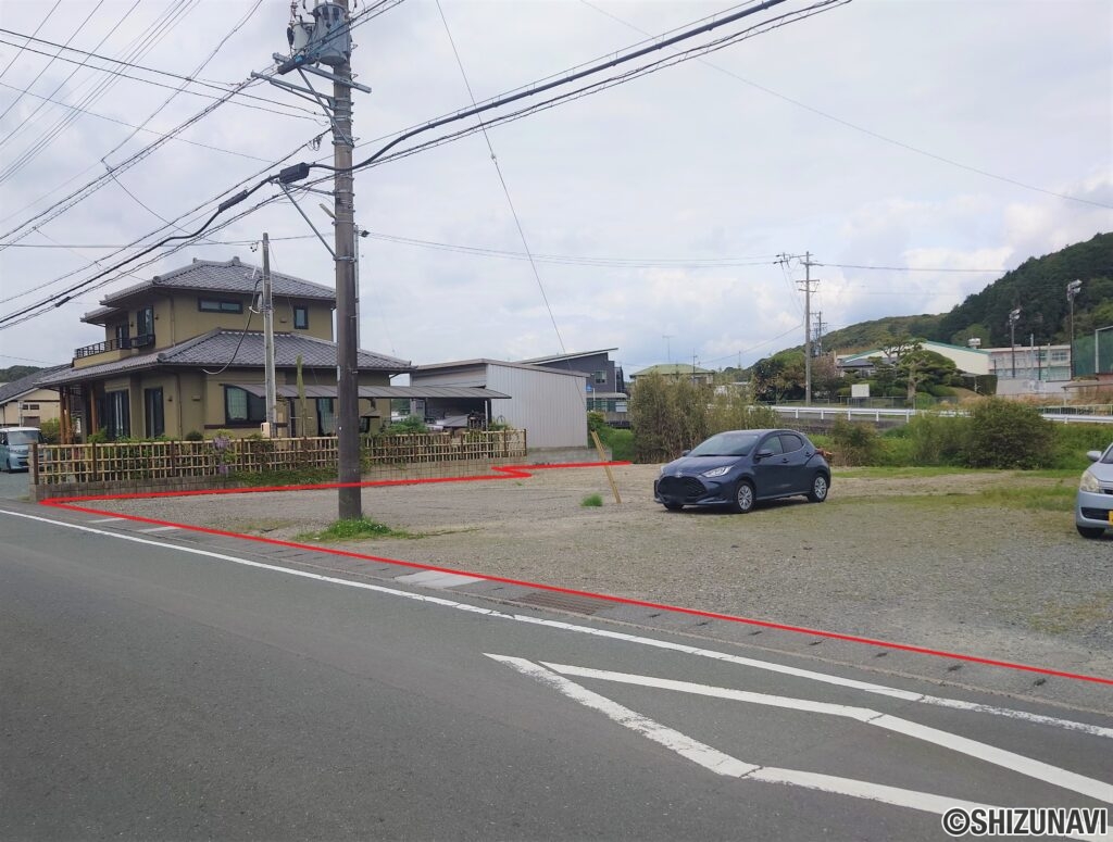 敷地南東から撮影