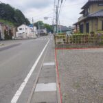 南側境界と前面道路