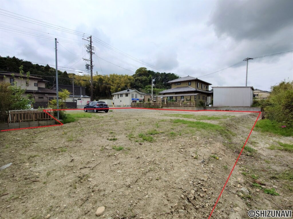 敷地北東から撮影