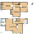【リフォーム後間取り図（予定）】フローリング上張り、クロスの張替え、建具交換、水回り設備交換、照明交換等を行う予定です。3LDKで各居室に収納があるのが嬉しいですね。