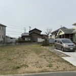 道路から西北西を向いて撮影