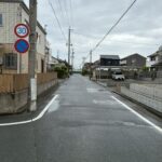龍禅寺　南側道路