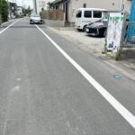 前面道路になります。南東側から撮影しております。