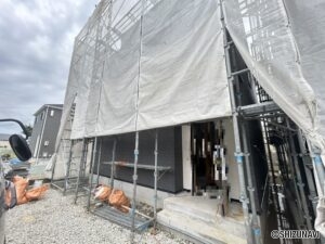 建築中外観になります。