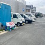 前面道路になります。北東側から撮影しております。