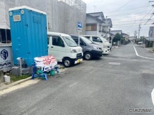 前面道路になります。北東側から撮影しております。