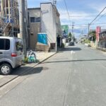 前面道路になります。
