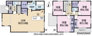 静岡市清水区三保松原町1期 4LDK 新築一戸建て の物件画像