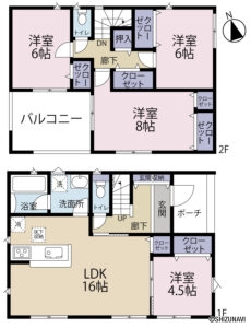 磐田市見付　2棟　4LDK　2025年6月完成予定の物件画像