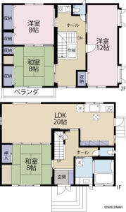 各居室広々とした間取り。