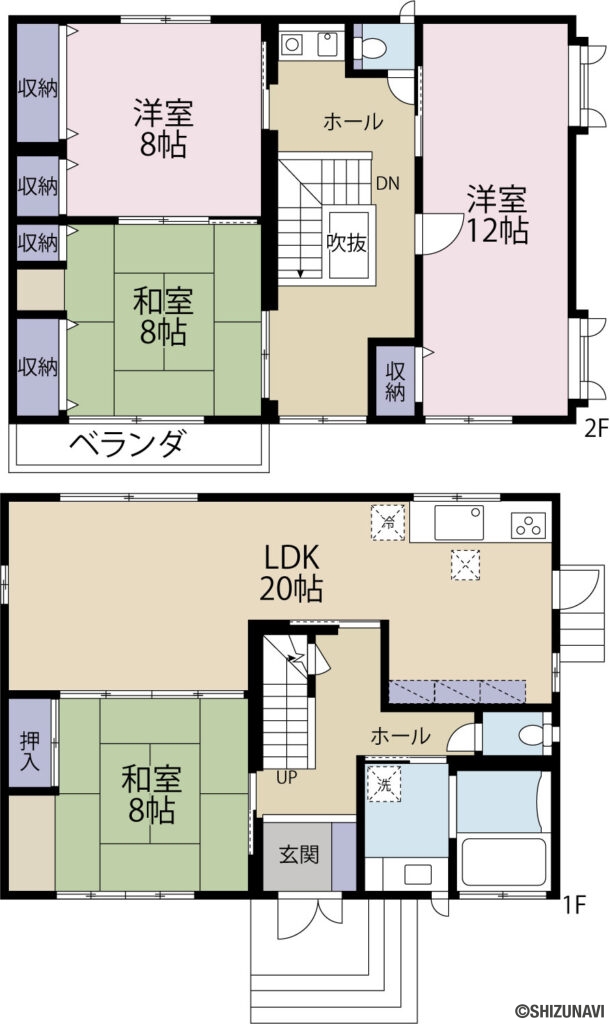 各居室広々とした間取り。