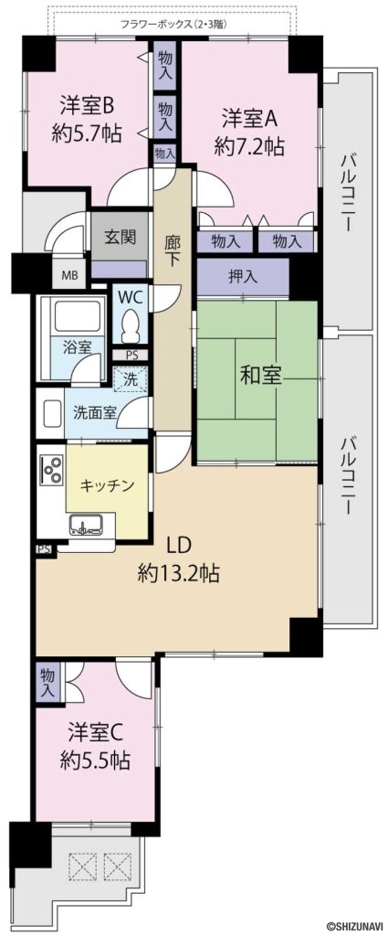 間取り図です。
