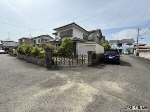 磐田市東貝塚　売土地　整形地・角地　解体更地、確定測量渡し　建築条件なしの画像