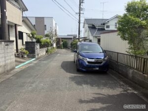 磐田市東貝塚　売土地　整形地・角地　解体更地、確定測量渡し　建築条件なしの画像
