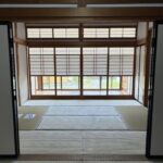 1階和室の障子を閉めた様子です。