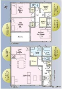 【新築建売住宅】島田市高島町第１期２号棟　３LDKの物件画像