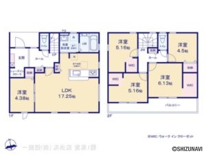 浜松市中央区馬郡町　9期　5LDK　2025年8月完成予定の物件画像