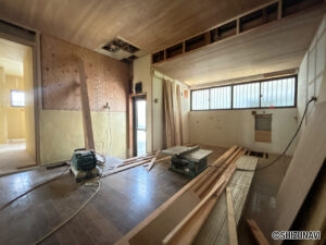 【リフォーム中/家事室（7/20）】現在はキッチンですが、洗面所から出入りができるWICに変更いたします。