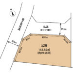 富士宮市小泉　中古住宅　土地概略図