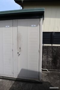 各戸に1つ外物置がございます。