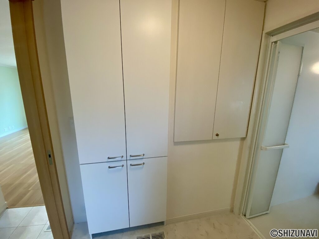 洗面室の収納です