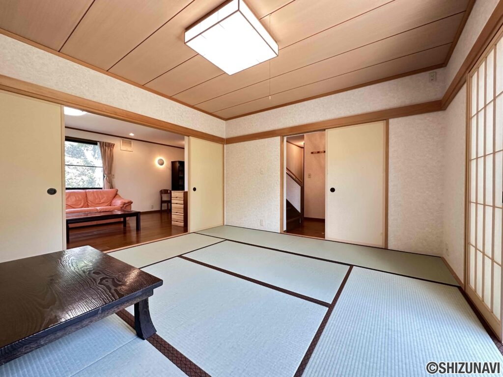 日当たりの良い和室。