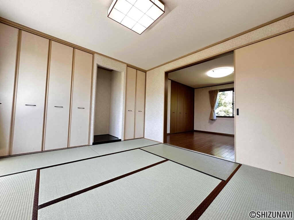 2F和室。収納も充実しています。