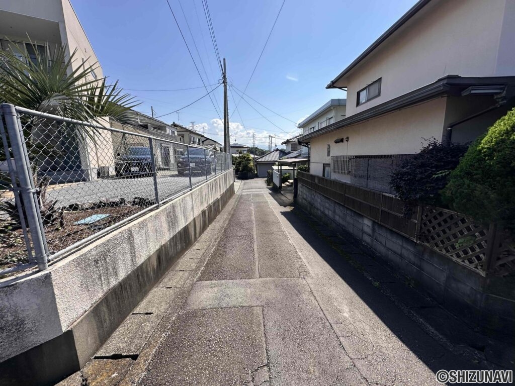 前面道路の様子。