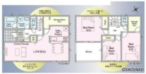 新築一戸建て　富士宮市 小泉 (富士根駅) 2階建 3LDKの物件画像