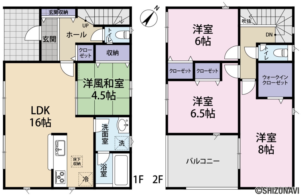 富士宮　新築　大岩　間取り図