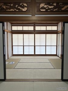 和室の障子は閉め切ることもできます。