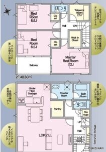 【新築建売住宅】島田市高島町第１期２号棟　全３棟　３LDKの物件画像