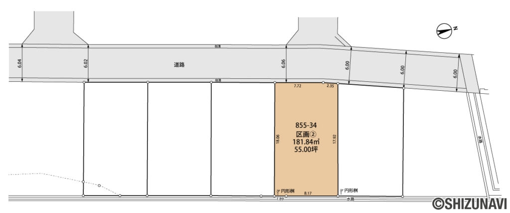 5号地全体図（大岡豆生田分譲地）