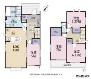 B号棟 間取り図です。