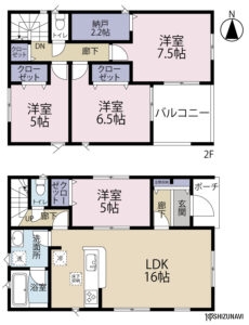 浜松市中央区頭陀寺町　3棟　4LDK　2025年9月完成予定の物件画像